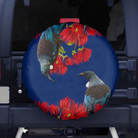 New Zealand Pohutukawa with Tui Birds Spare Tire Cover Version 2 LT7 - Polynesian Pride