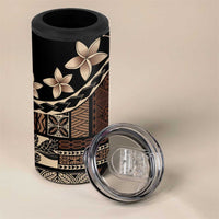 Samoa Siapo Mamanu 4 in 1 Can Cooler Tumbler Waves Motifs