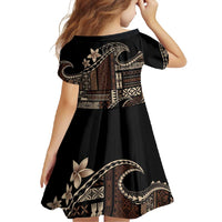Samoa Siapo Mamanu Family Matching Tank Maxi Dress and Hawaiian Shirt Waves Motifs