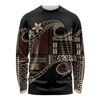 Samoa Siapo Mamanu Long Sleeve Shirt Waves Motifs
