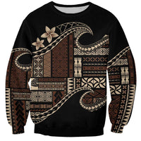Samoa Siapo Mamanu Sweatshirt Waves Motifs