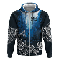 World Ocean Day Pasifika Zip Hoodie Awaken New Depths