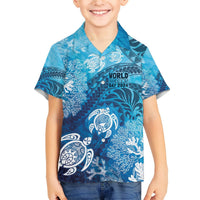 Hawaii World Ocean Day Hawaiian Shirt Kakau Turtles LT7 - Polynesian Pride