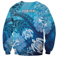 Hawaii World Ocean Day Sweatshirt Kakau Turtles LT7 - Polynesian Pride