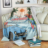 Summer Holiday It's 5 o'clock Somewhere Vintage Hawaii Blanket LT7 Colorful - Polynesian Pride