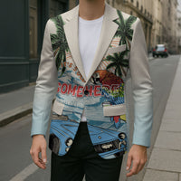 Summer Holiday It's 5 o'clock Somewhere Vintage Hawaii Blazer LT7 - Polynesian Pride