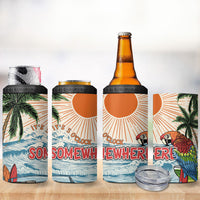 Summer Holiday It's 5 o'clock Somewhere Vintage Hawaii 4 in 1 Can Cooler Tumbler LT7 - Polynesian Pride