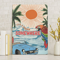 Summer Holiday It's 5 o'clock Somewhere Vintage Hawaii Canvas Wall Art LT7 Without Frame Colorful - Polynesian Pride