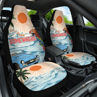 Summer Holiday It's 5 o'clock Somewhere Vintage Hawaii Car Seat Cover LT7 One Size Colorful - Polynesian Pride