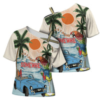 Summer Holiday It's 5 o'clock Somewhere Vintage Hawaii Cross Shoulder Shirt LT7 - Polynesian Pride