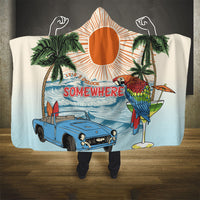 Summer Holiday It's 5 o'clock Somewhere Vintage Hawaii Hooded Blanket LT7 - Polynesian Pride
