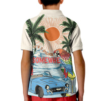 Summer Holiday It's 5 o'clock Somewhere Vintage Hawaii Kid Polo Shirt LT7 - Polynesian Pride