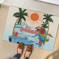 Summer Holiday It's 5 o'clock Somewhere Vintage Hawaii Rubber Doormat LT7 - Polynesian Pride
