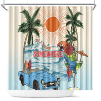 Summer Holiday It's 5 o'clock Somewhere Vintage Hawaii Shower Curtain LT7 Colorful - Polynesian Pride