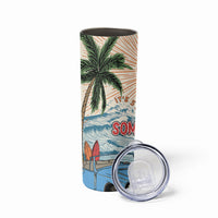Summer Holiday It's 5 o'clock Somewhere Vintage Hawaii Skinny Tumbler LT7 - Polynesian Pride