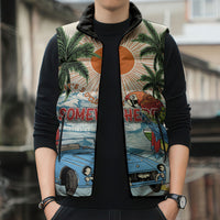 Summer Holiday It's 5 o'clock Somewhere Vintage Hawaii Sleeveless Puffer Jacket LT7 - Polynesian Pride