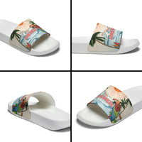 Summer Holiday It's 5 o'clock Somewhere Vintage Hawaii Slide Sandals LT7 - Polynesian Pride