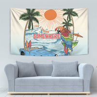 Summer Holiday It's 5 o'clock Somewhere Vintage Hawaii Tapestry LT7 - Polynesian Pride