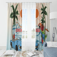 Summer Holiday It's 5 o'clock Somewhere Vintage Hawaii Window Curtain LT7 - Polynesian Pride