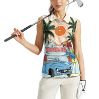 Summer Holiday It's 5 o'clock Somewhere Vintage Hawaii Women Sleeveless Polo Shirt LT7 - Polynesian Pride