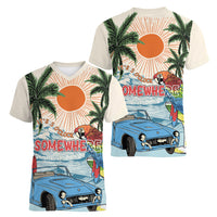 Summer Holiday It's 5 o'clock Somewhere Vintage Hawaii Women V-Neck T-Shirt LT7 - Polynesian Pride