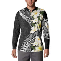 Aloha Hawaii Festive Button Sweatshirt Frangipani Lace Classic