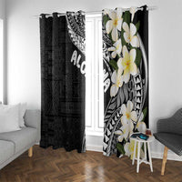 Aloha Hawaii Festive Window Curtain Frangipani Lace Classic