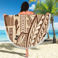 Samoa Tapa Beach Blanket Siapo Mix Tatau Patterns LT7 - Polynesian Pride