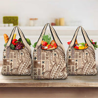 Samoa Tapa Grocery Bag Siapo Mix Tatau Patterns