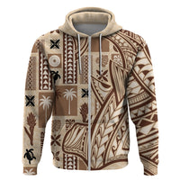 Samoa Tapa Hoodie Siapo Mix Tatau Patterns LT7 - Polynesian Pride