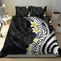 Hawaii Aloha Bedding Set Plumeria Vintage - Black LT7 - Polynesian Pride