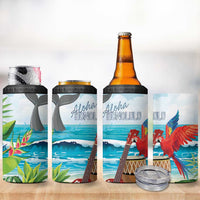 Aloha Honolulu Festival 4 in 1 Can Cooler Tumbler Ukulele By The Shore