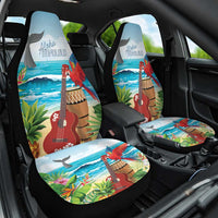 Aloha Honolulu Festival Car Seat Cover Ukulele By The Shore