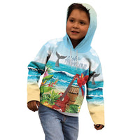 Aloha Honolulu Festival Kid Hoodie Ukulele By The Shore LT7 - Polynesian Pride