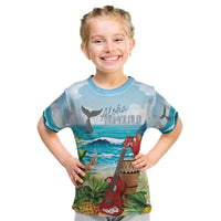 Aloha Honolulu Festival Kid T Shirt Ukulele By The Shore LT7 Art - Polynesian Pride