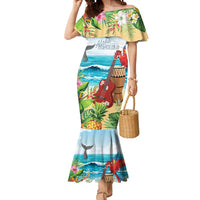 Aloha Honolulu Festival Mermaid Dress Ukulele By The Shore