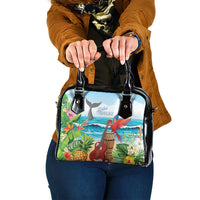 Aloha Honolulu Festival Shoulder Handbag Ukulele By The Shore