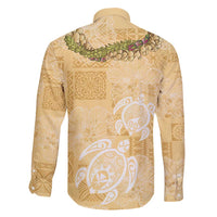 Aloha Honolulu Festival Family Matching Mermaid Dress and Hawaiian Shirt Hawaii Kapa Mix Flowers Lei