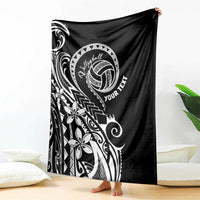 Polynesia Beach Volleyball Personalized Blanket Basic