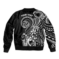 Polynesia Beach Volleyball Personalized Bomber Jacket Basic
