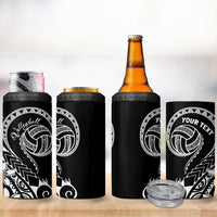 Polynesia Beach Volleyball Personalized 4 in 1 Can Cooler Tumbler Basic