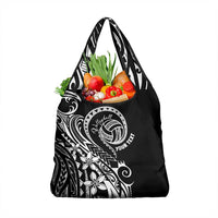 Polynesia Beach Volleyball Personalized Grocery Bag Basic