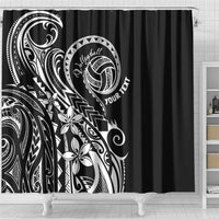 Polynesia Beach Volleyball Personalized Shower Curtain Basic