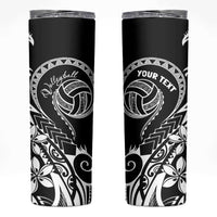 Polynesia Beach Volleyball Personalized Skinny Tumbler Basic