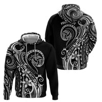 Polynesia Beach Volleyball Personalized Zip Hoodie Basic