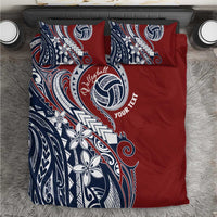 Polynesia Beach Volleyball Personalized Bedding Set Special LT7 Red Blue - Polynesian Pride