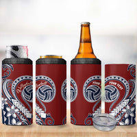 Polynesia Beach Volleyball Personalized 4 in 1 Can Cooler Tumbler Special