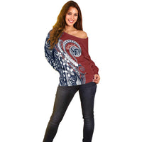 Polynesia Beach Volleyball Personalized Off Shoulder Sweater Special LT7 - Polynesian Pride