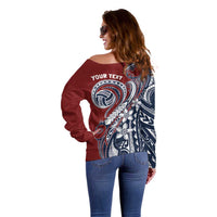 Polynesia Beach Volleyball Personalized Off Shoulder Sweater Special LT7 - Polynesian Pride