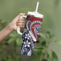 Polynesia Beach Volleyball Personalized Tumbler With Handle Special
